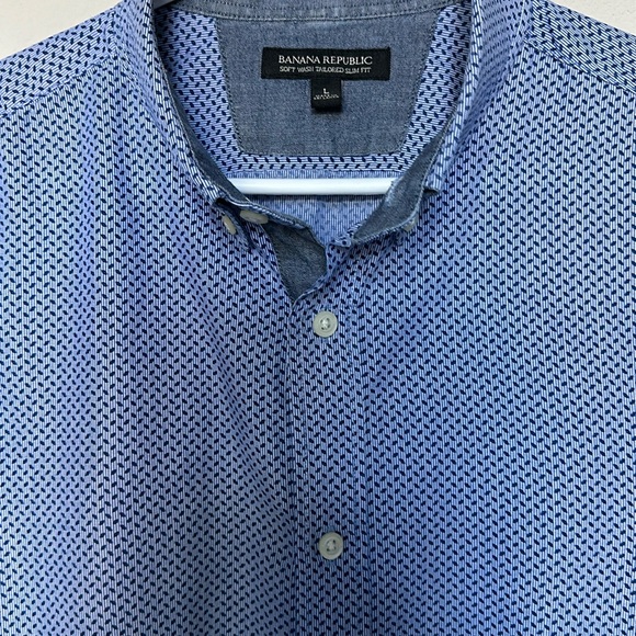 Banana Republic | Tailored Slim Fit Shirt | Mens | Large | Light Blue - Picture 1 of 6